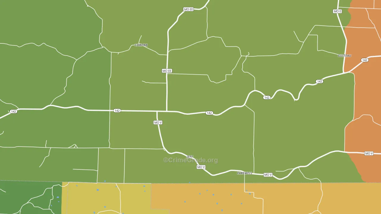 Farewell, MO Map of Vandalism Rates