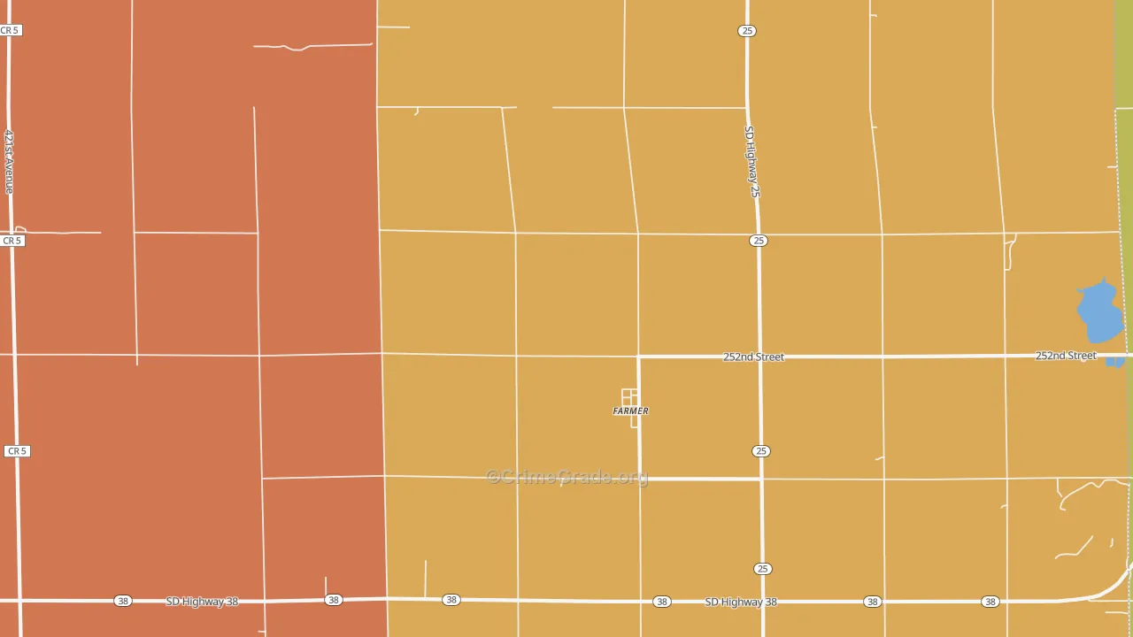Farmer, SD Map of Vandalism Rates