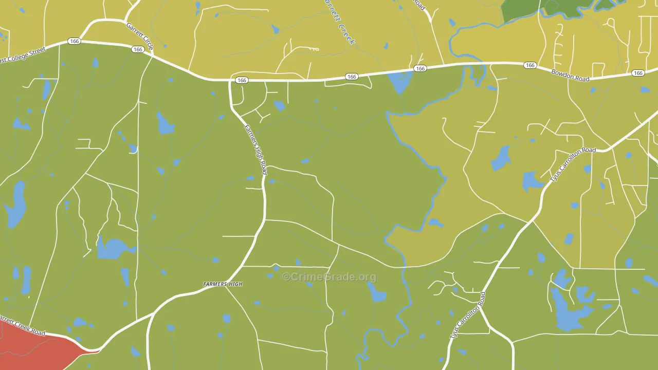 Farmers High, GA Map of Vandalism Rates