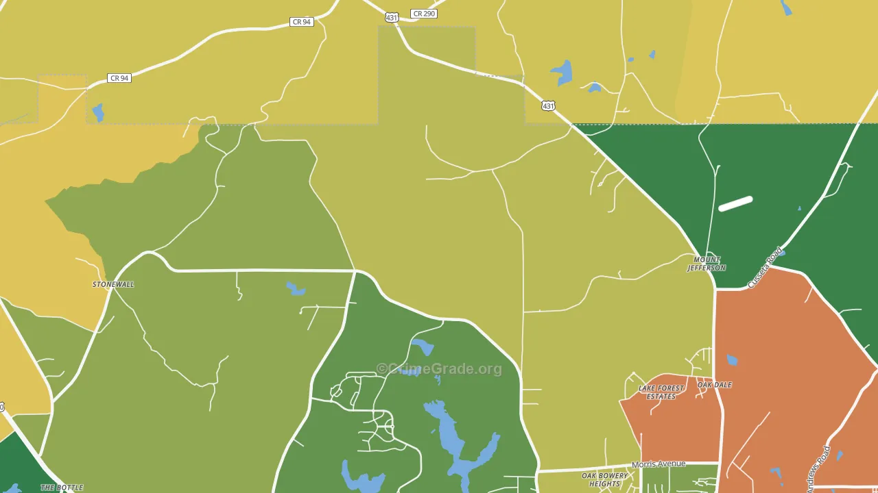 Farmville, AL Map of Vandalism Rates