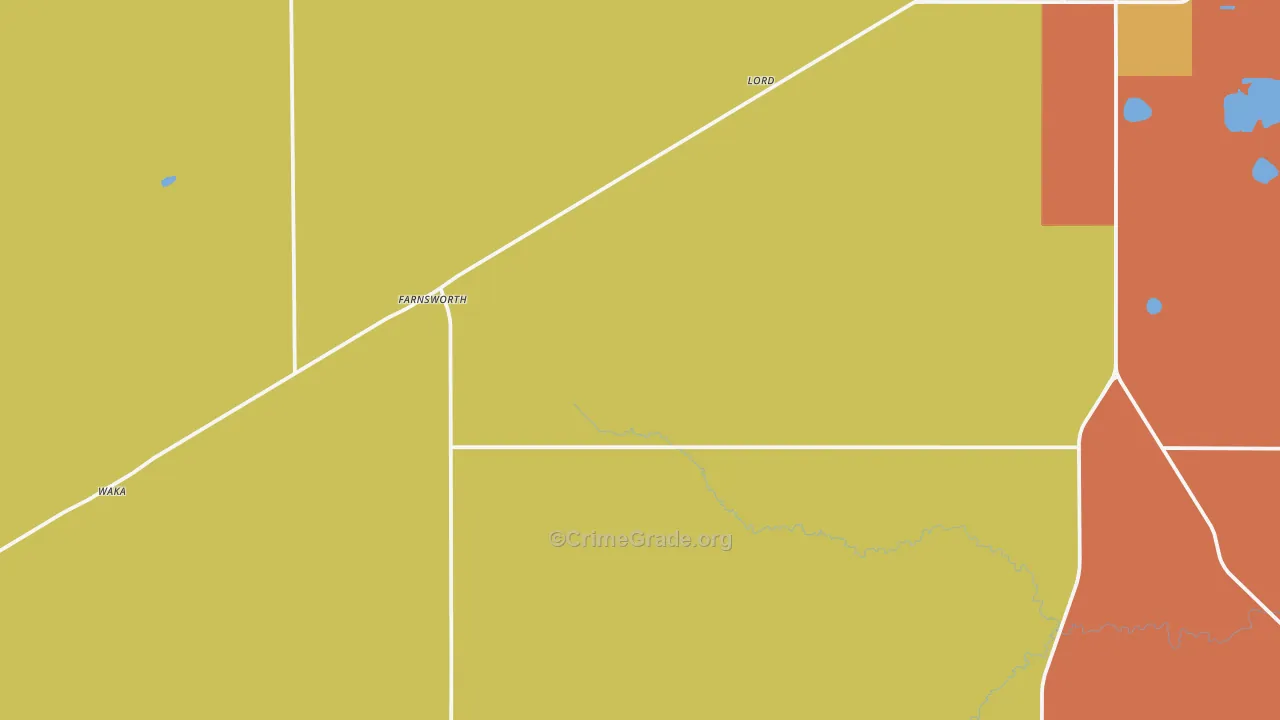 Farnsworth, TX Map of Vandalism Rates