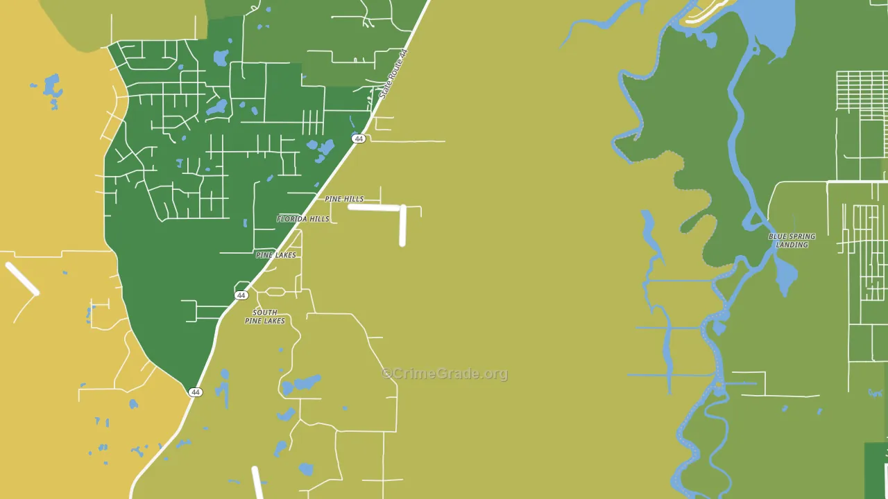 Fatio, FL Map of Vandalism Rates