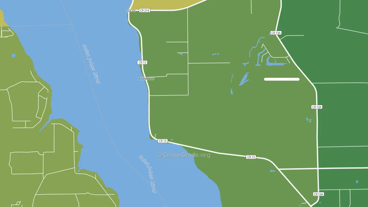 Federal Point, FL Map of Vandalism Rates