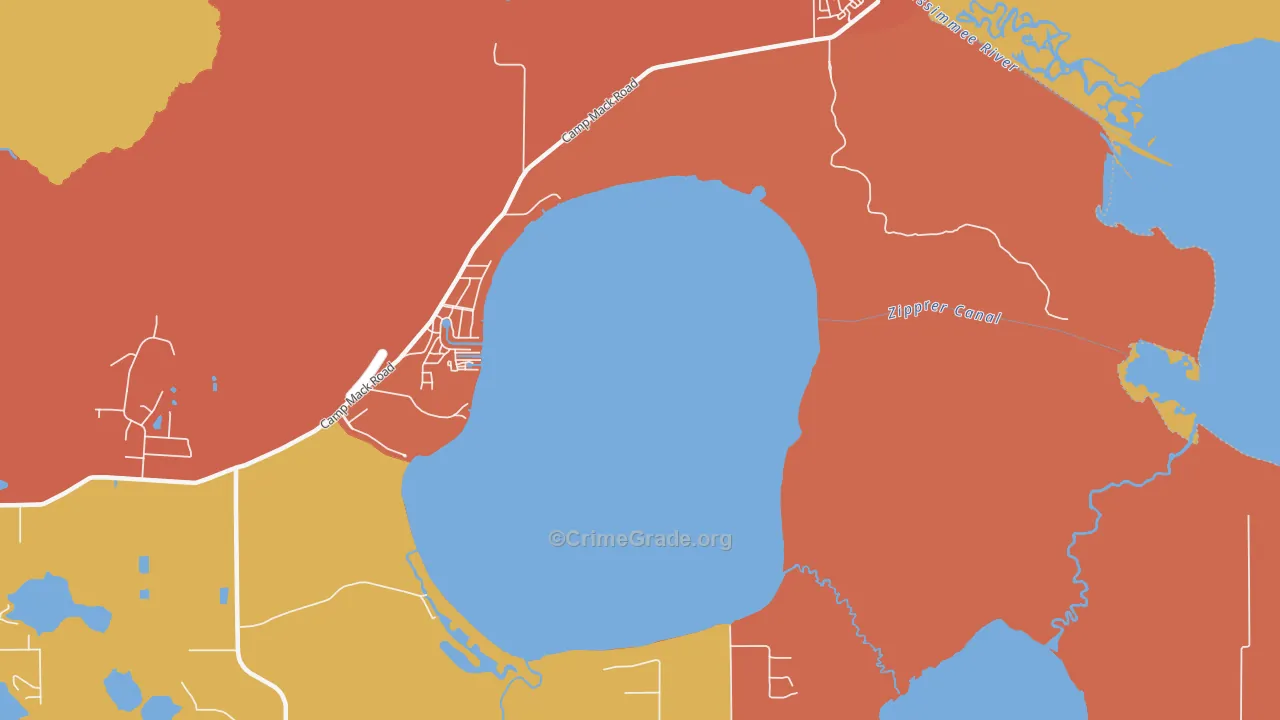 Fedhaven, FL Map of Vandalism Rates