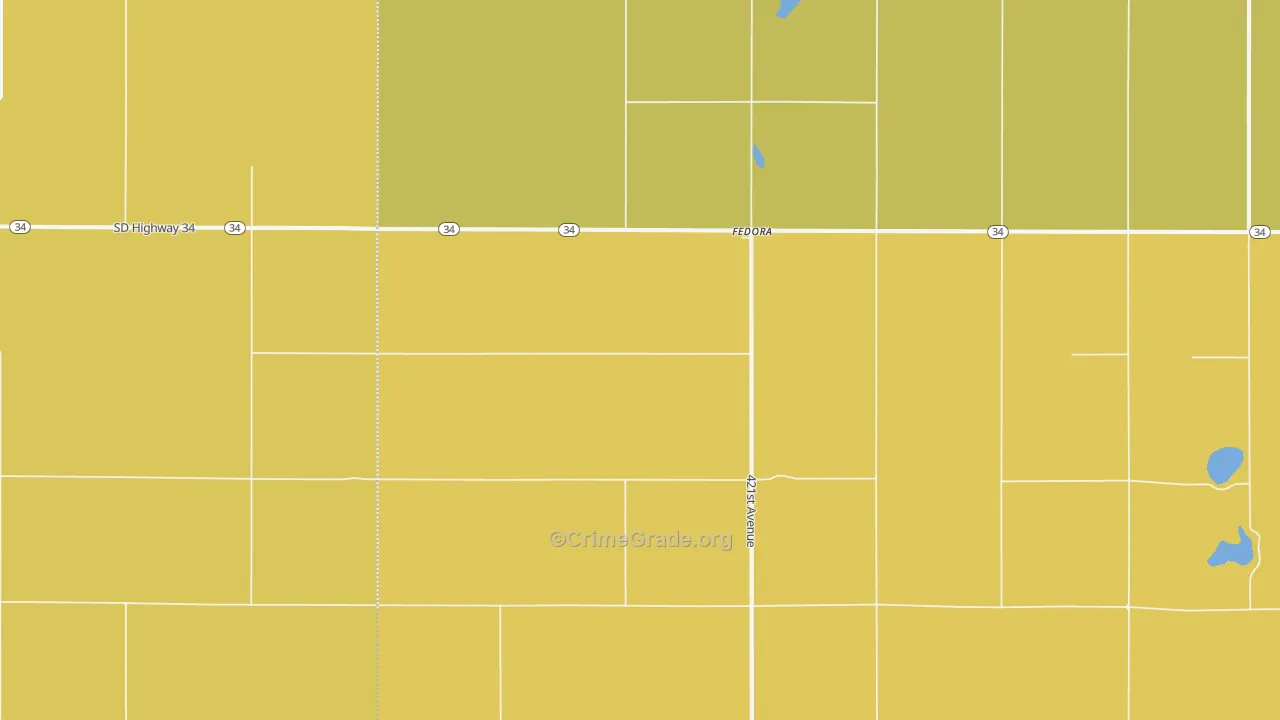 Fedora, SD Map of Vandalism Rates