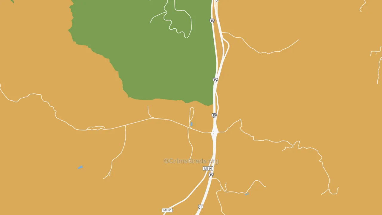 Feely, MT Map of Vandalism Rates