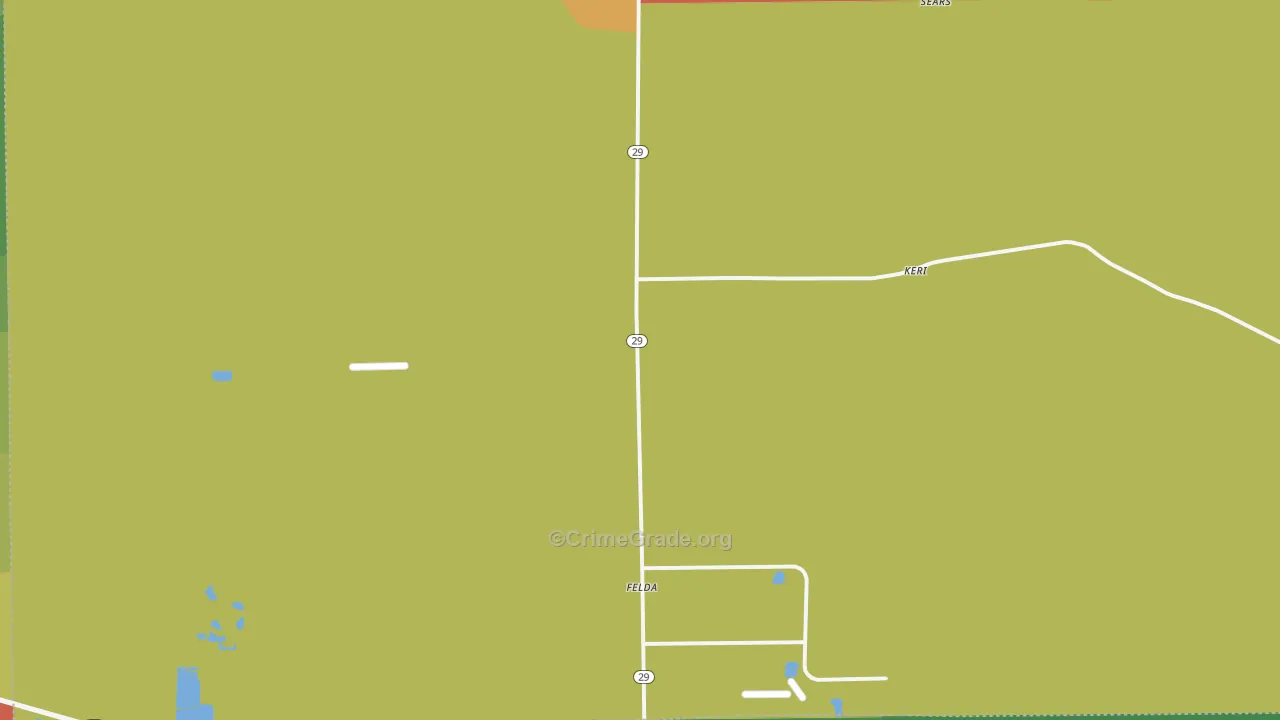 Felda, FL Map of Vandalism Rates