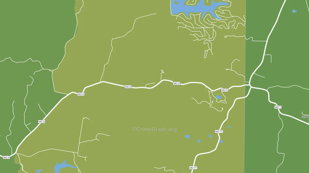 Femme Osage, MO Map of Vandalism Rates