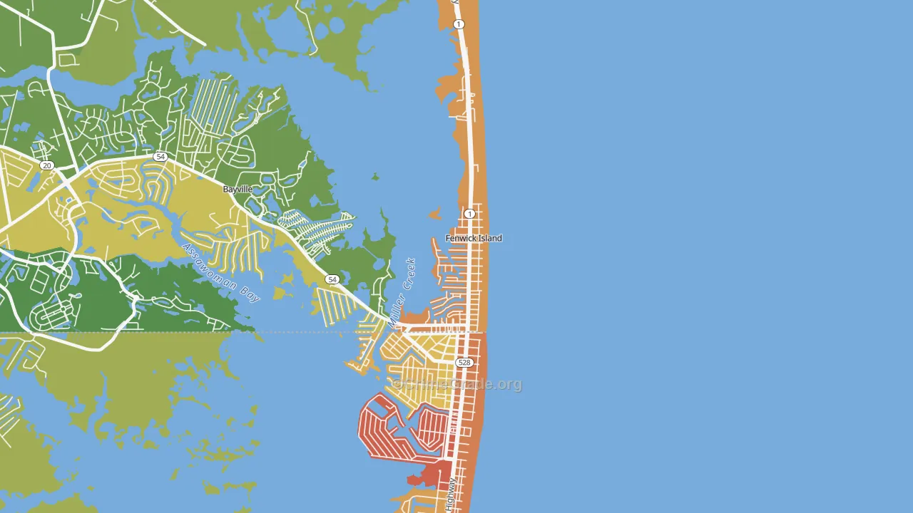 Fenwick Island, DE Map of Vandalism Rates