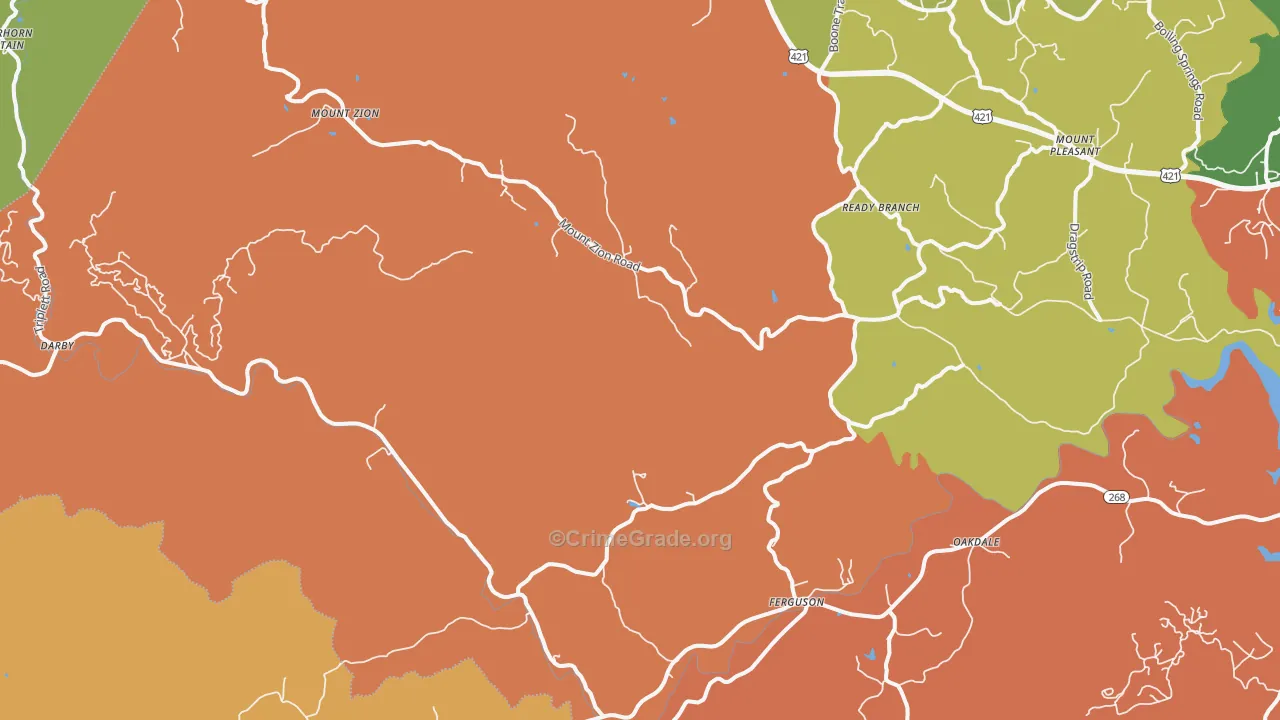 Ferguson, NC Map of Vandalism Rates