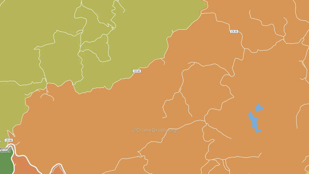 Ferguson, WV Map of Vandalism Rates