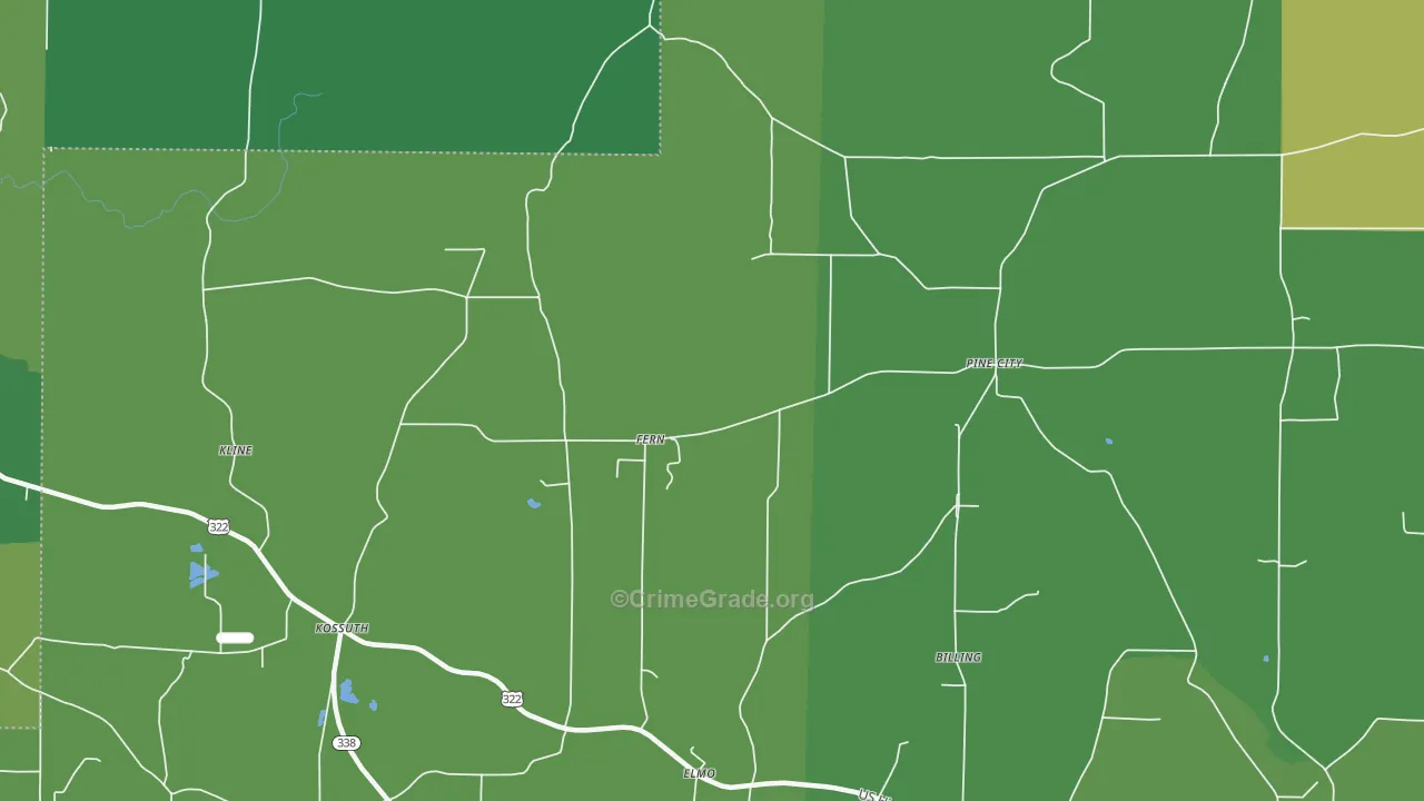 Fern, PA Map of Vandalism Rates