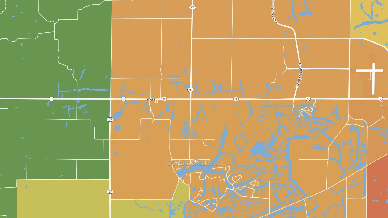 Fiatt, IL Map of Vandalism Rates