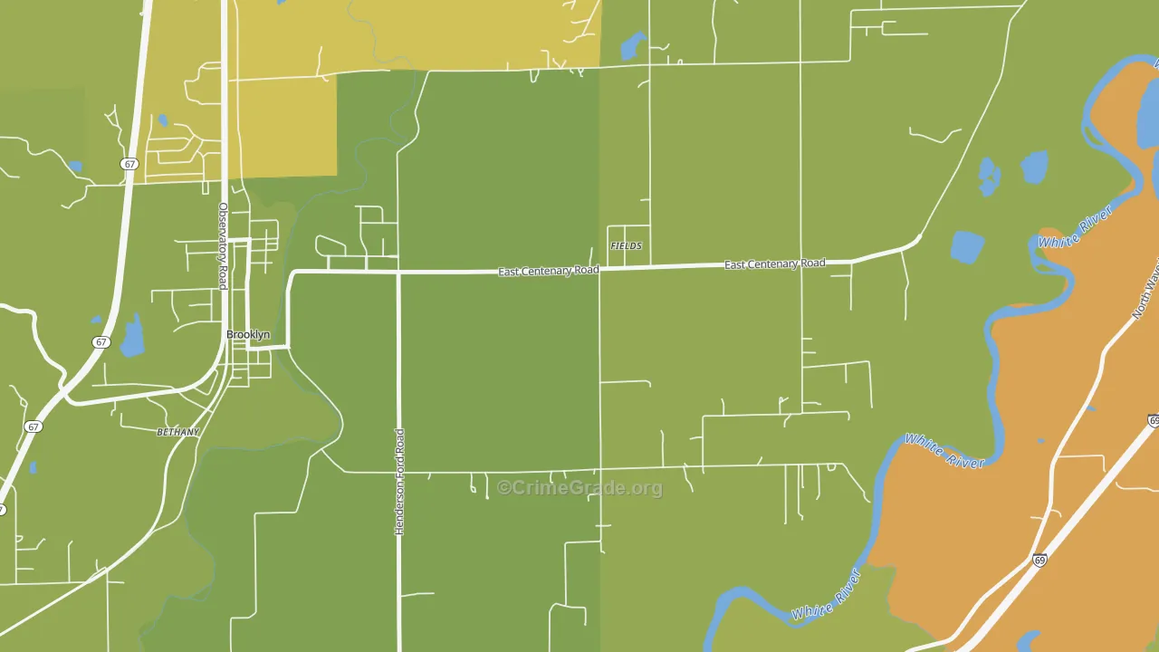 Fields, IN Map of Vandalism Rates