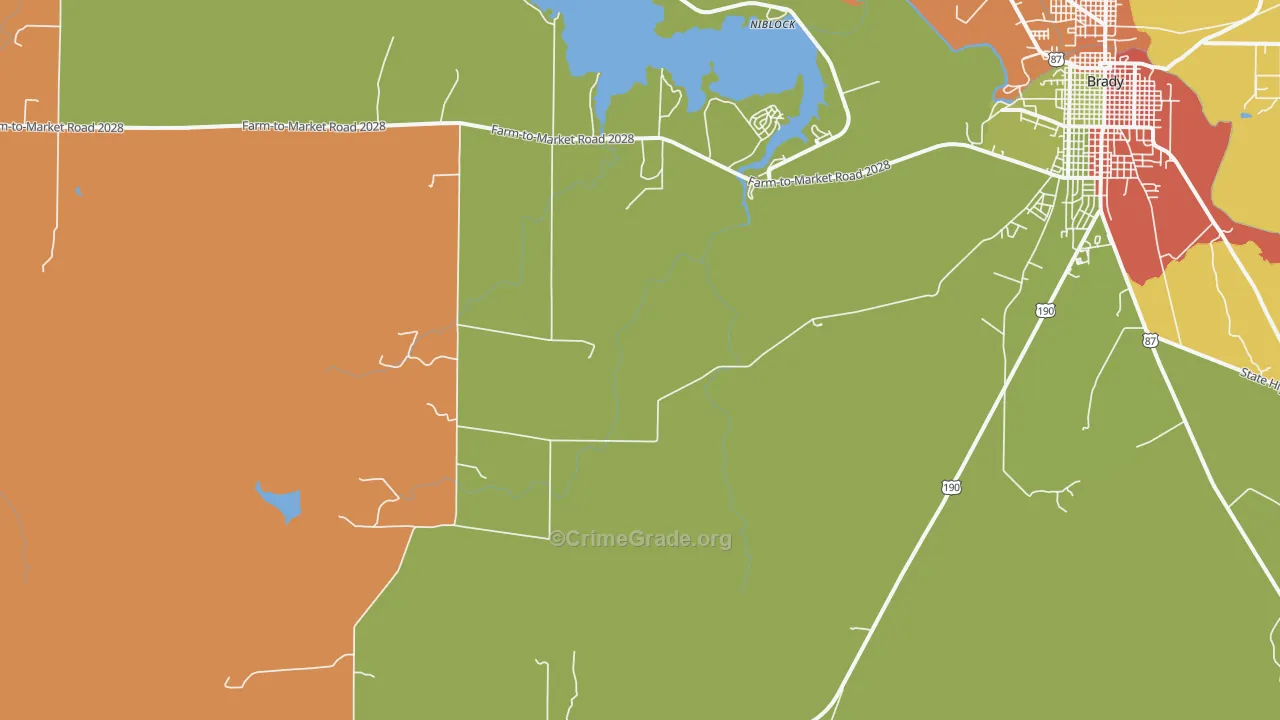 Fife, TX Map of Vandalism Rates