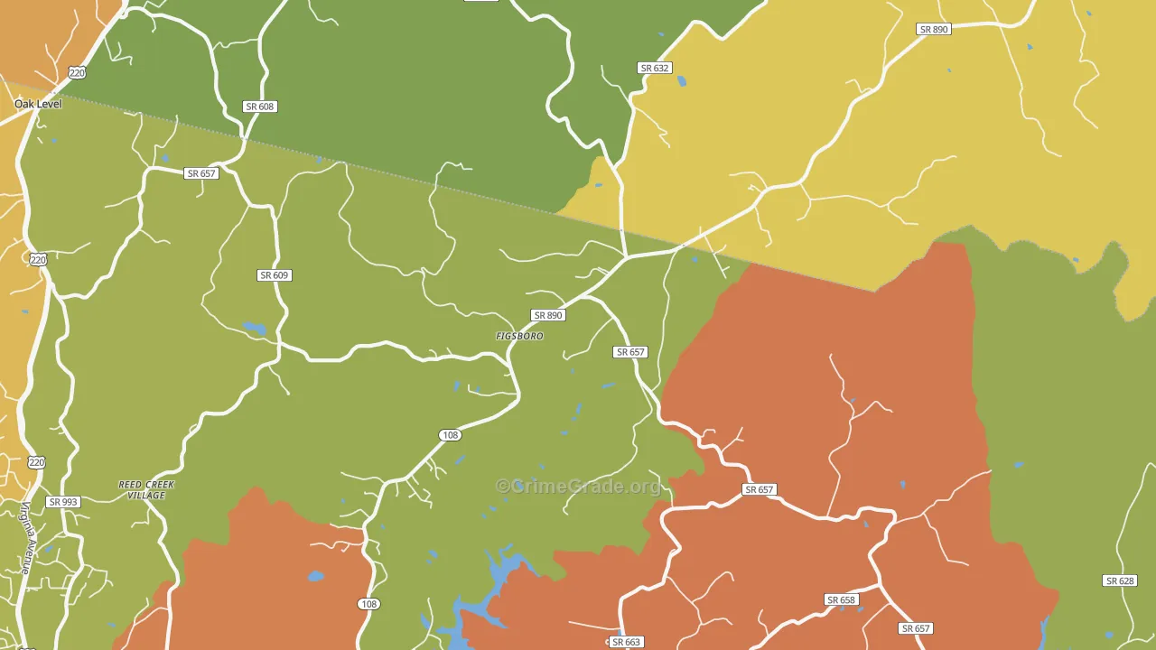 Figsboro, VA Map of Vandalism Rates