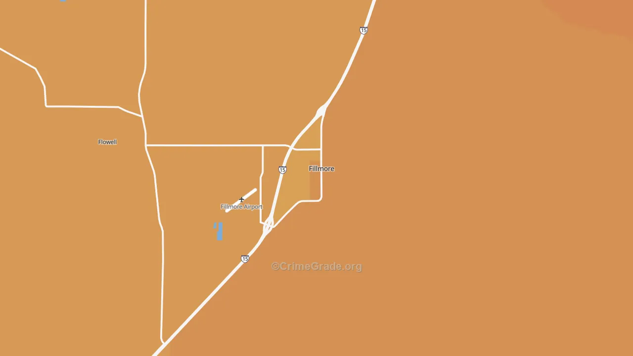 Fillmore, UT Map of Vandalism Rates