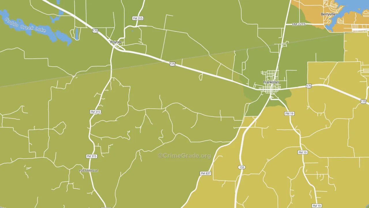 Fincastle, TX Map of Vandalism Rates