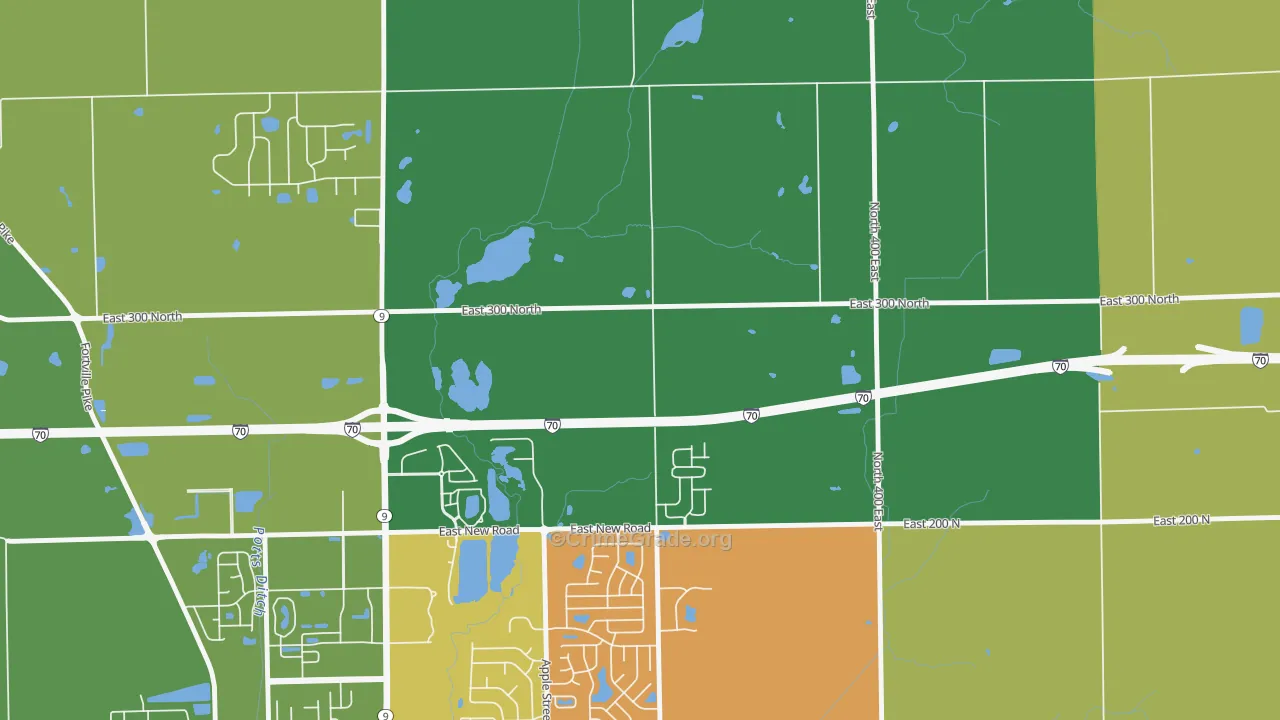 Finly, IN Map of Vandalism Rates