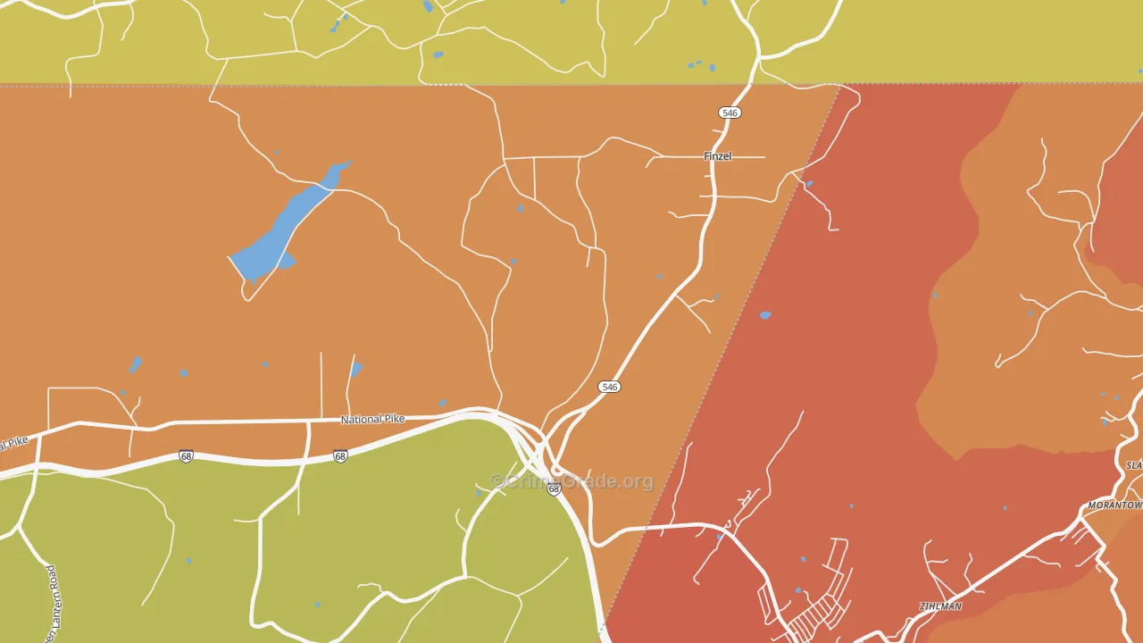 Finzel, MD Map of Vandalism Rates