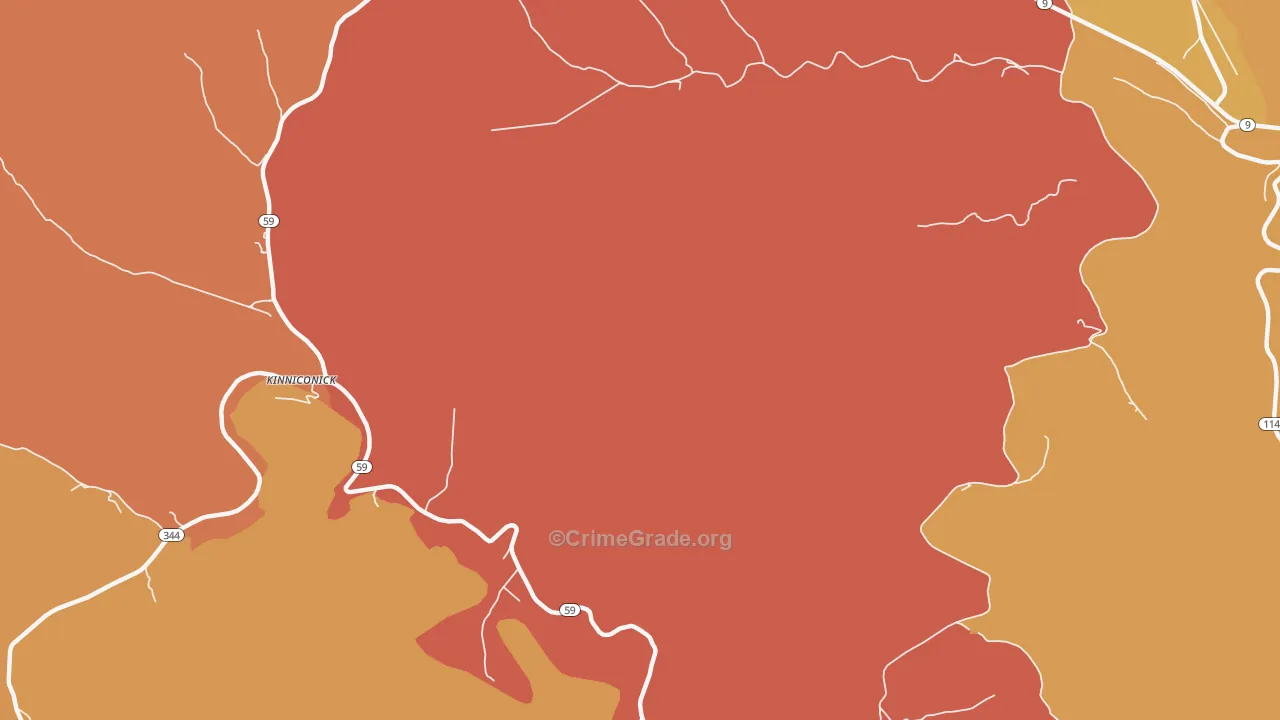 Firebrick, KY Map of Vandalism Rates