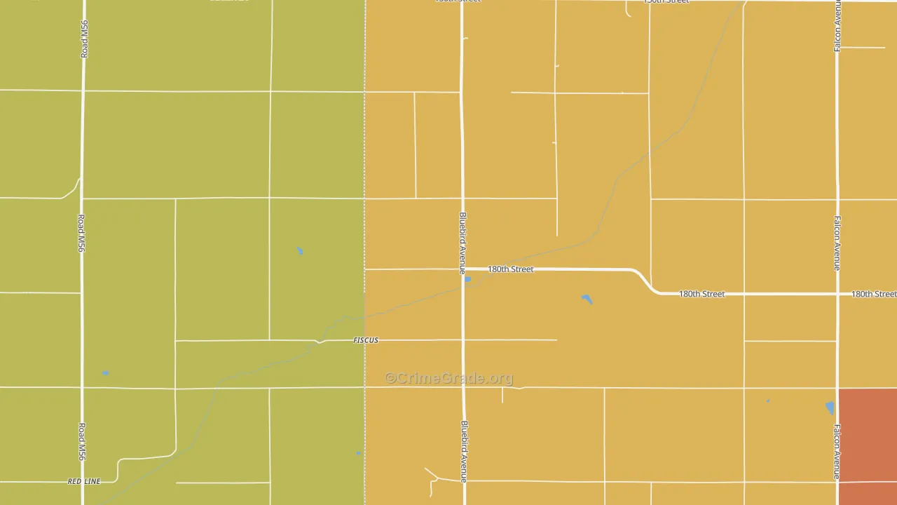 Fiscus, IA Map of Vandalism Rates