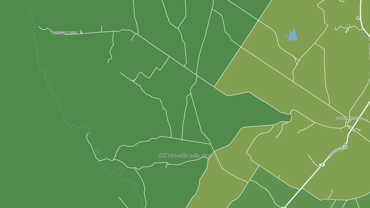 Fish Creek, NY Map of Vandalism Rates