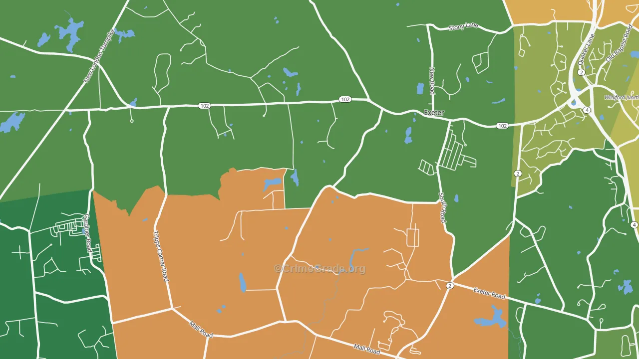 Fisherville, RI Map of Vandalism Rates