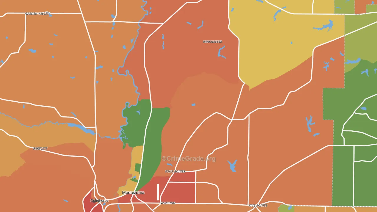 Five Points, GA Map of Vandalism Rates