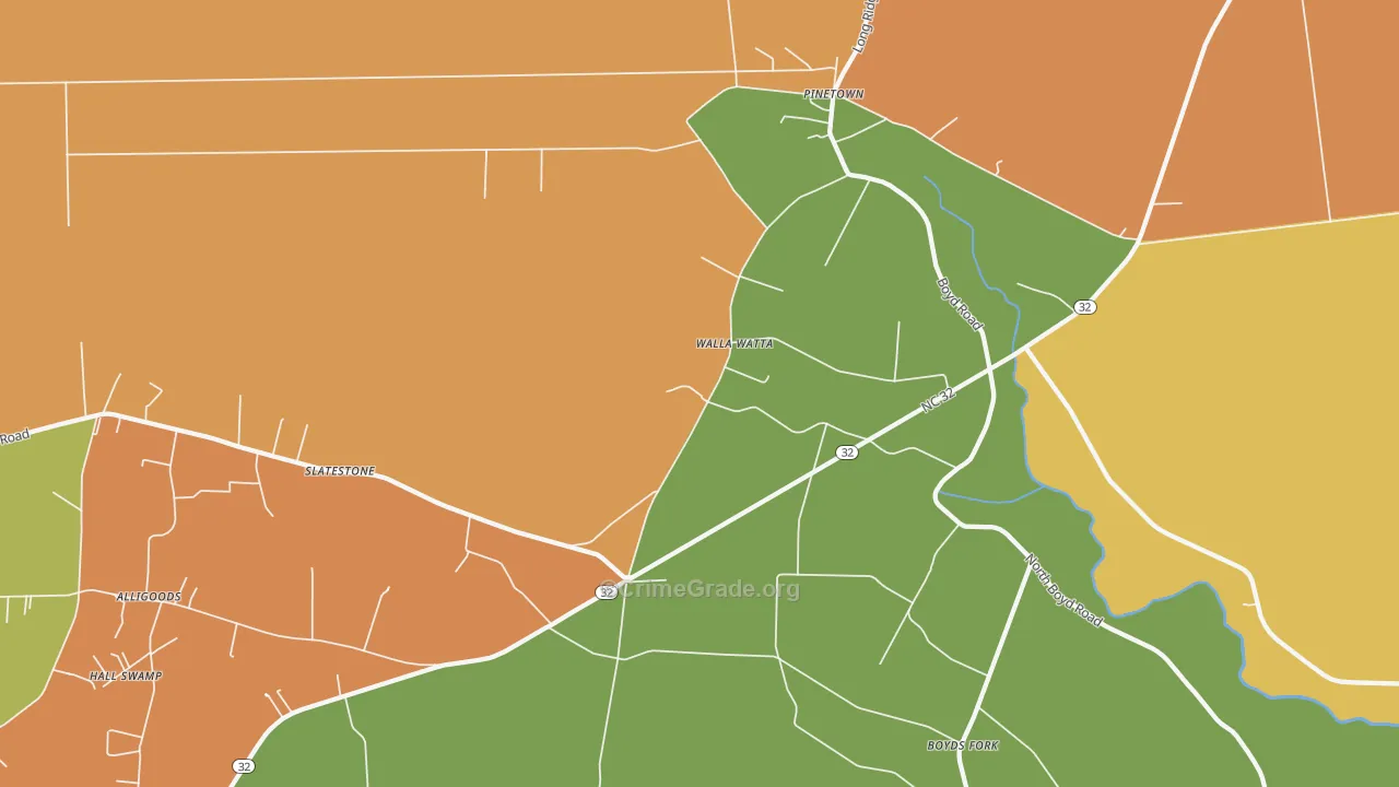 Five Points, NC Map of Vandalism Rates