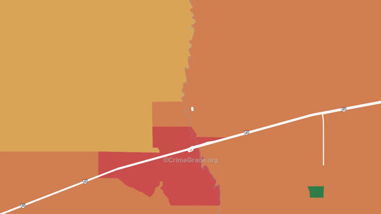 Five Points, NM Map of Vandalism Rates