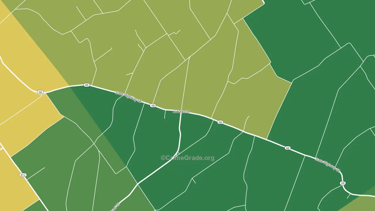 Flackville, NY Map of Vandalism Rates