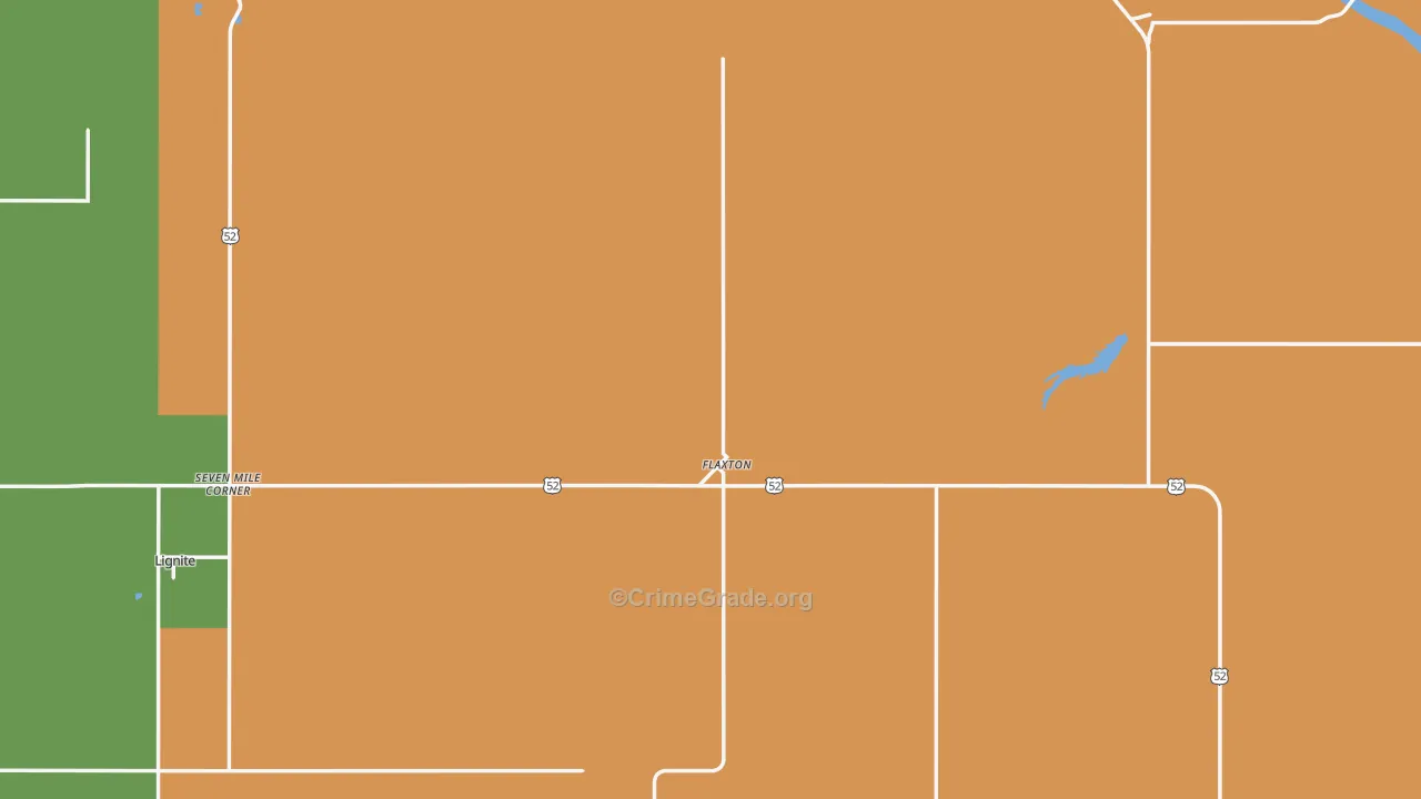 Flaxton, ND Map of Vandalism Rates