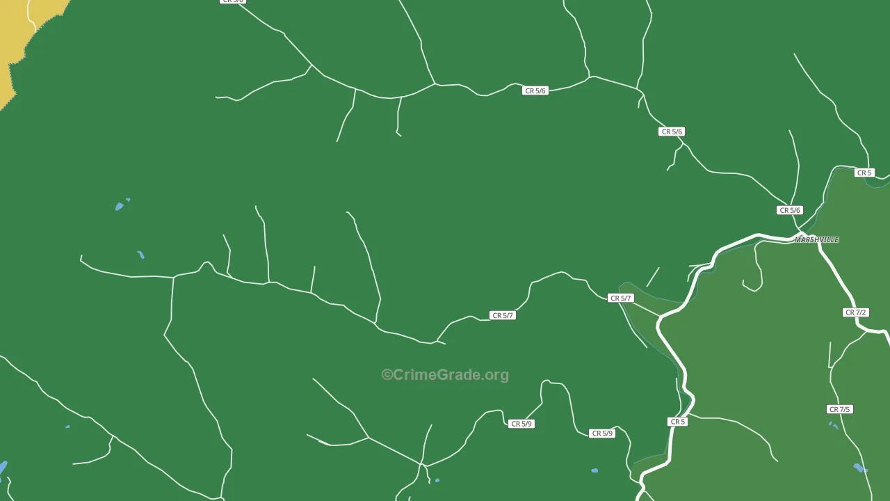 Flinderation, WV Map of Vandalism Rates