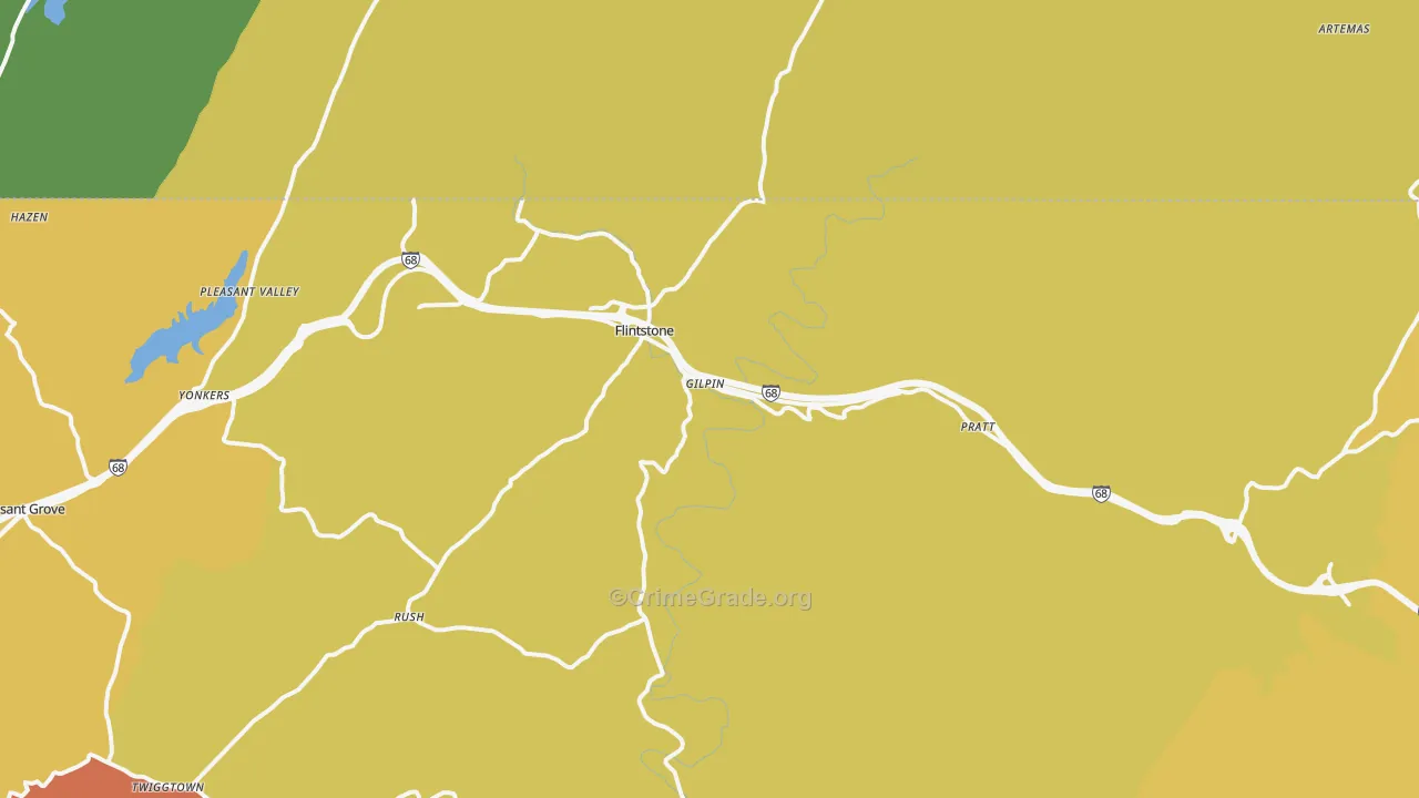 Flintstone, MD Map of Vandalism Rates