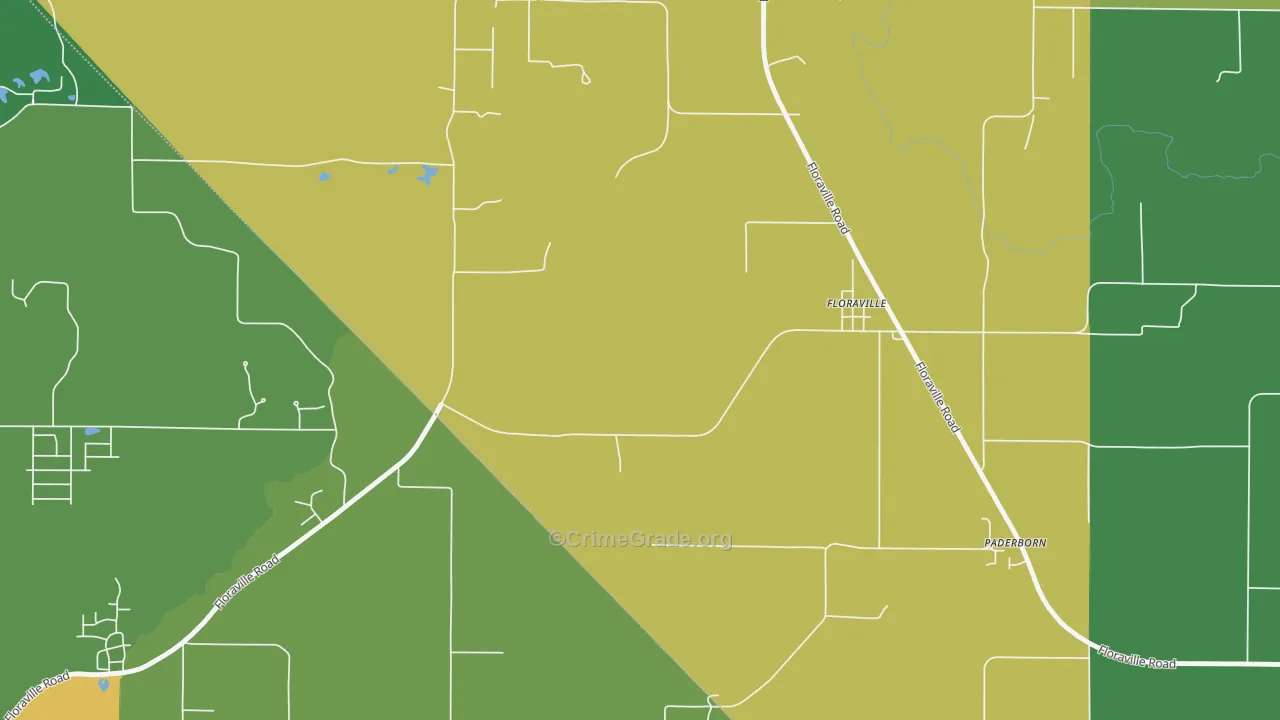 Floraville, IL Map of Vandalism Rates