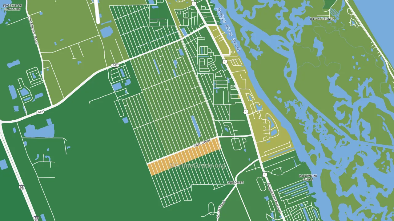 Florida Shores, Edgewater, FL Map of Vandalism Rates