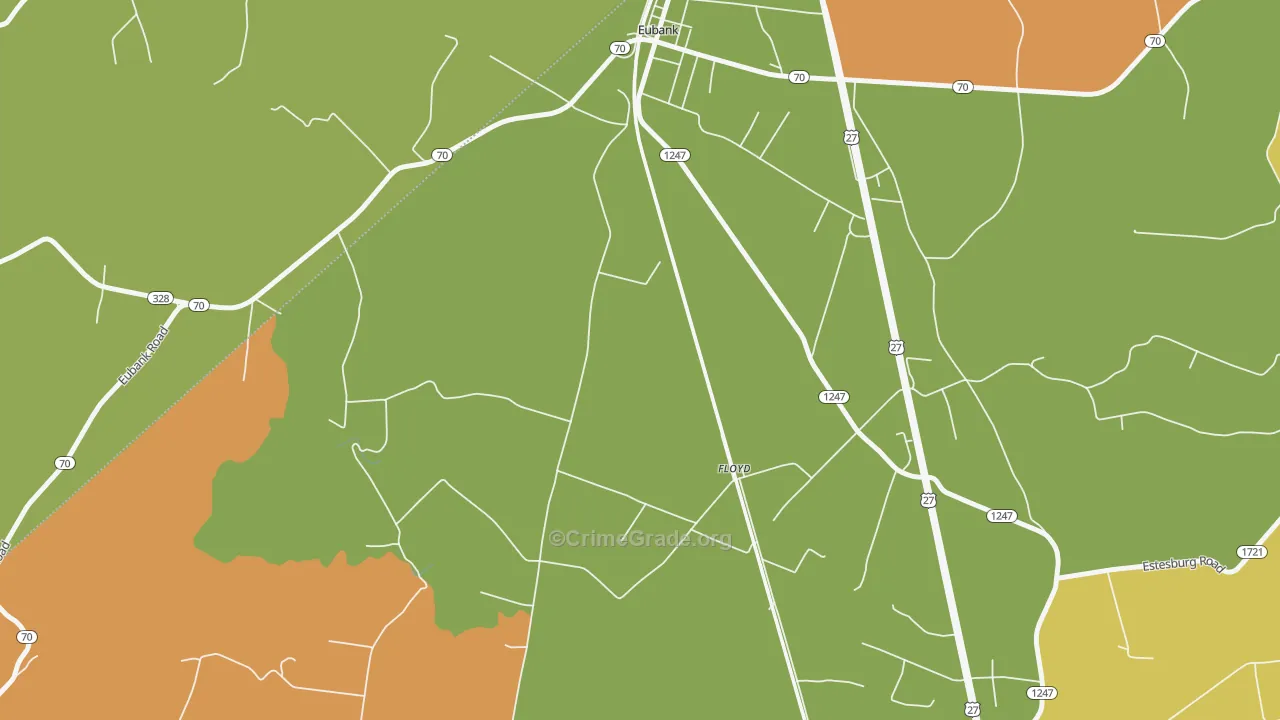 Floyd, KY Map of Vandalism Rates