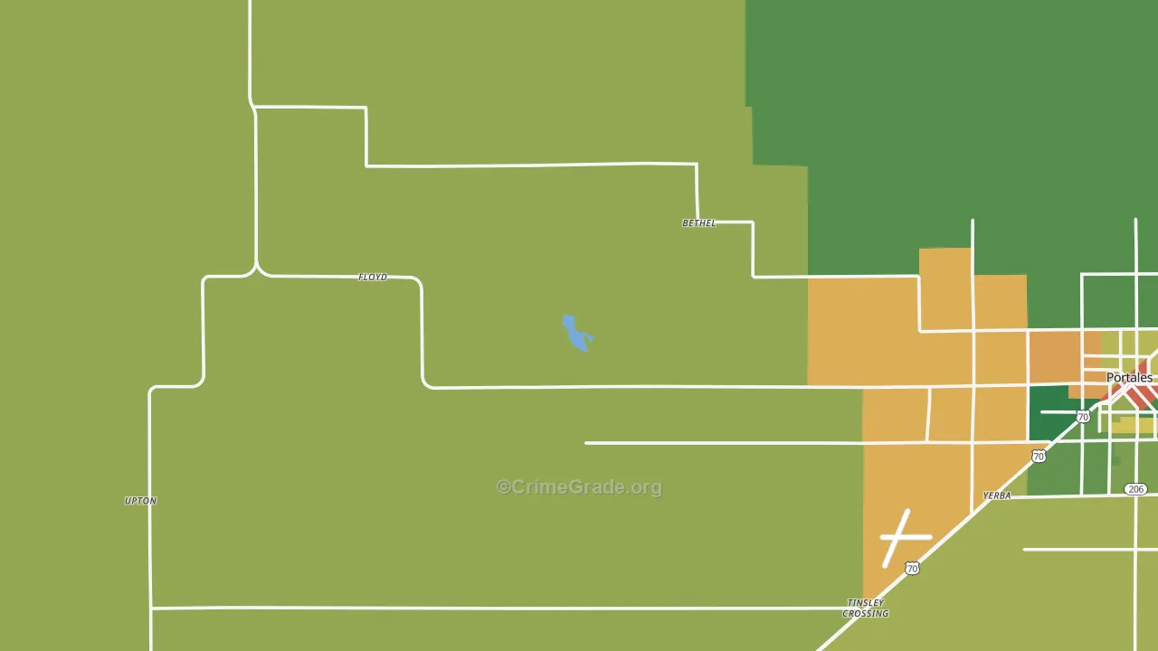 Floyd, NM Map of Vandalism Rates
