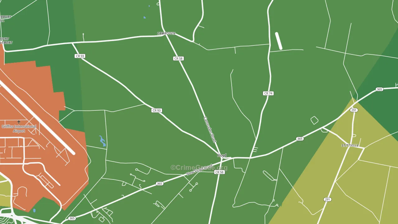 Floyd, NY Map of Vandalism Rates