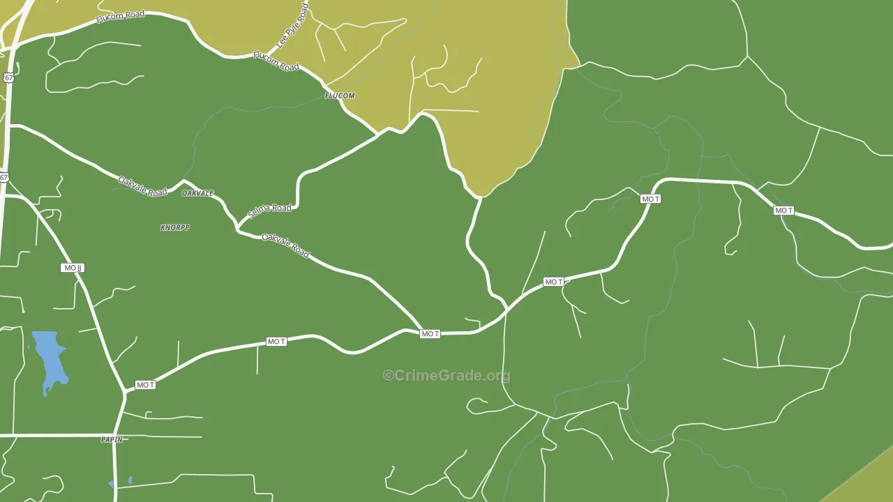 Flucom, MO Map of Vandalism Rates