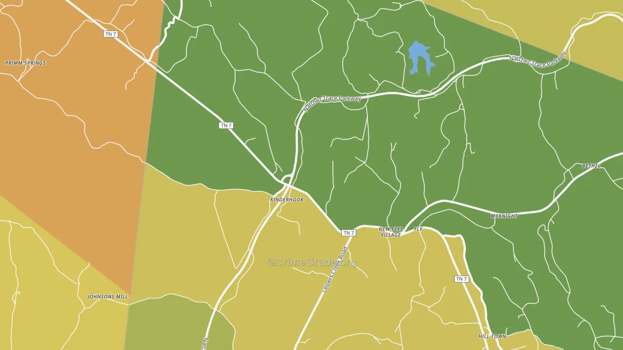 Fly, TN Map of Vandalism Rates