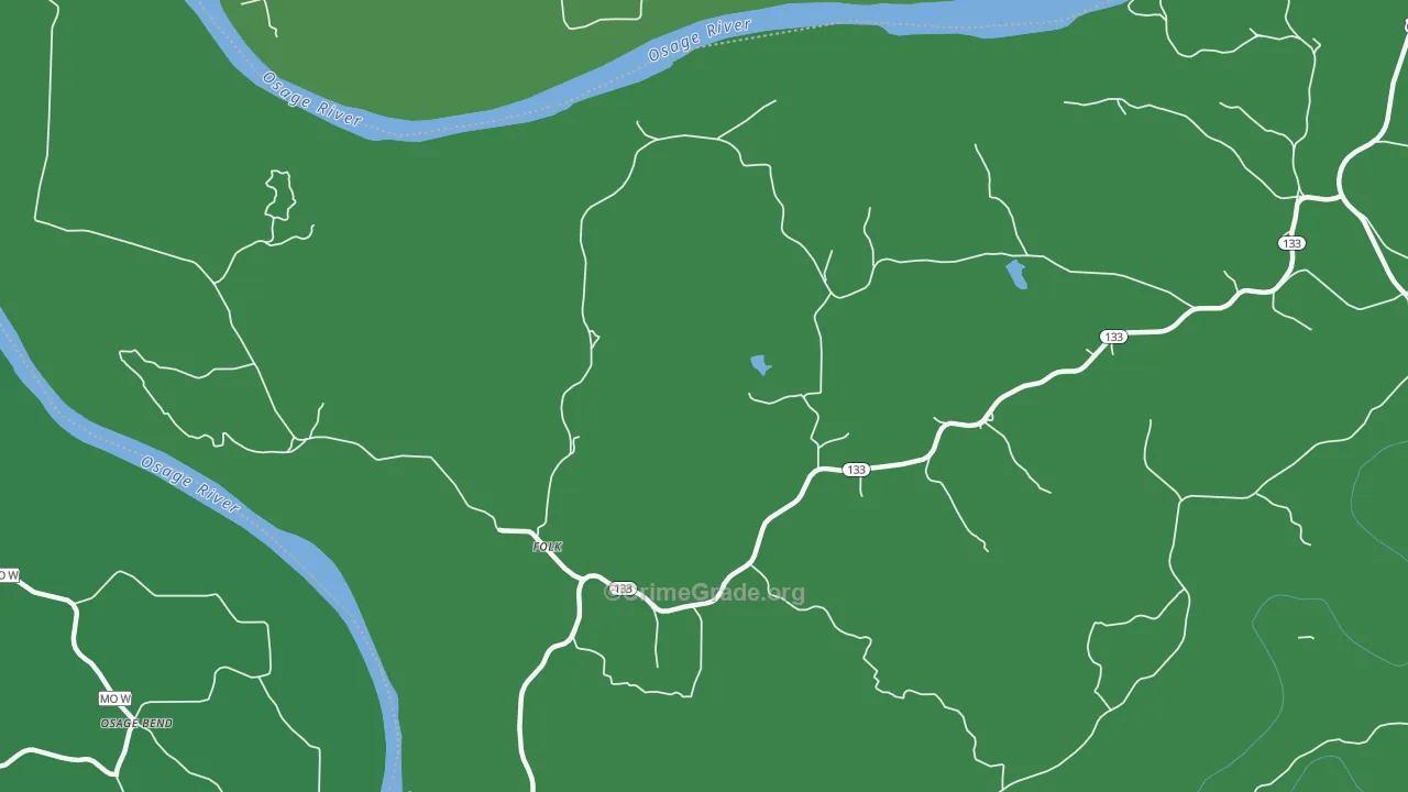 Folk, MO Map of Vandalism Rates