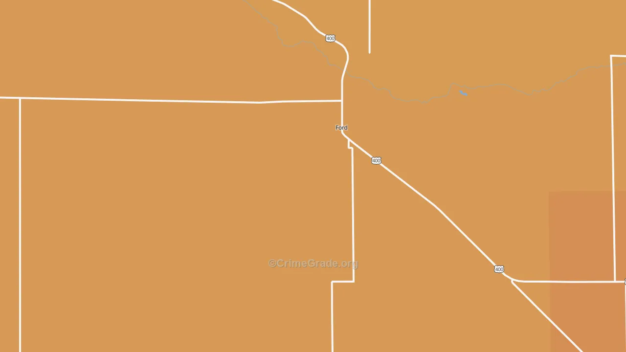 Ford, KS Map of Vandalism Rates