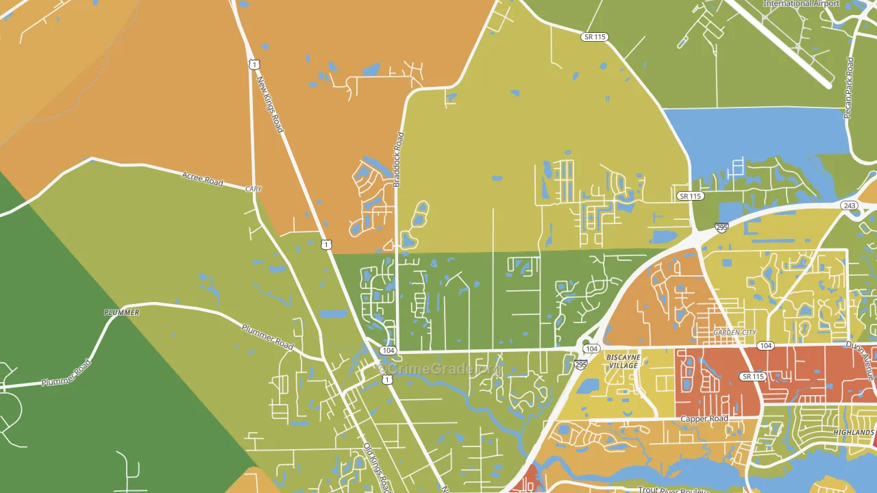 Forest Trails, Jacksonville, FL Map of Vandalism Rates