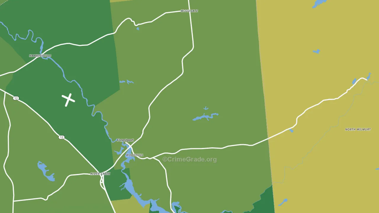 Forestport, NY Map of Vandalism Rates