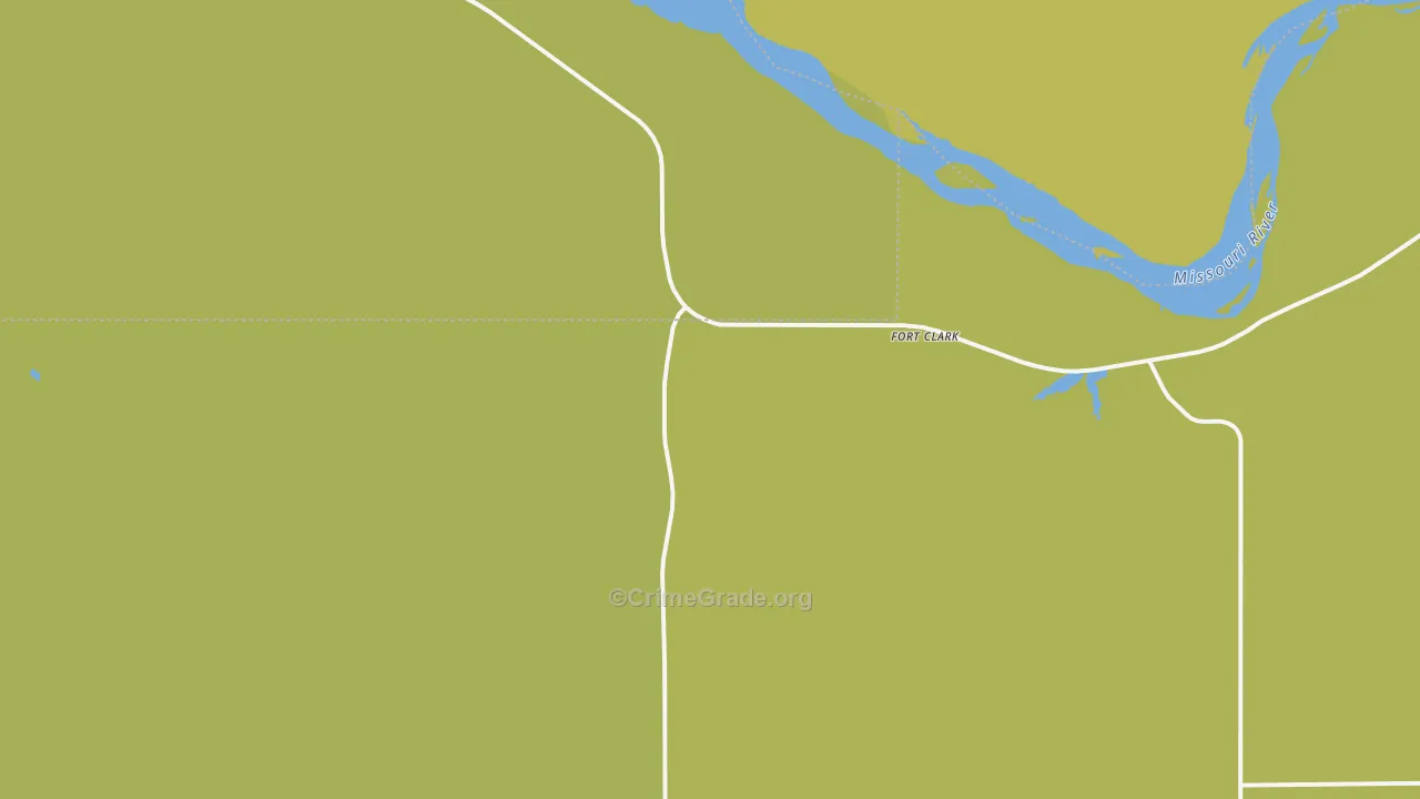 Fort Clark, ND Map of Vandalism Rates