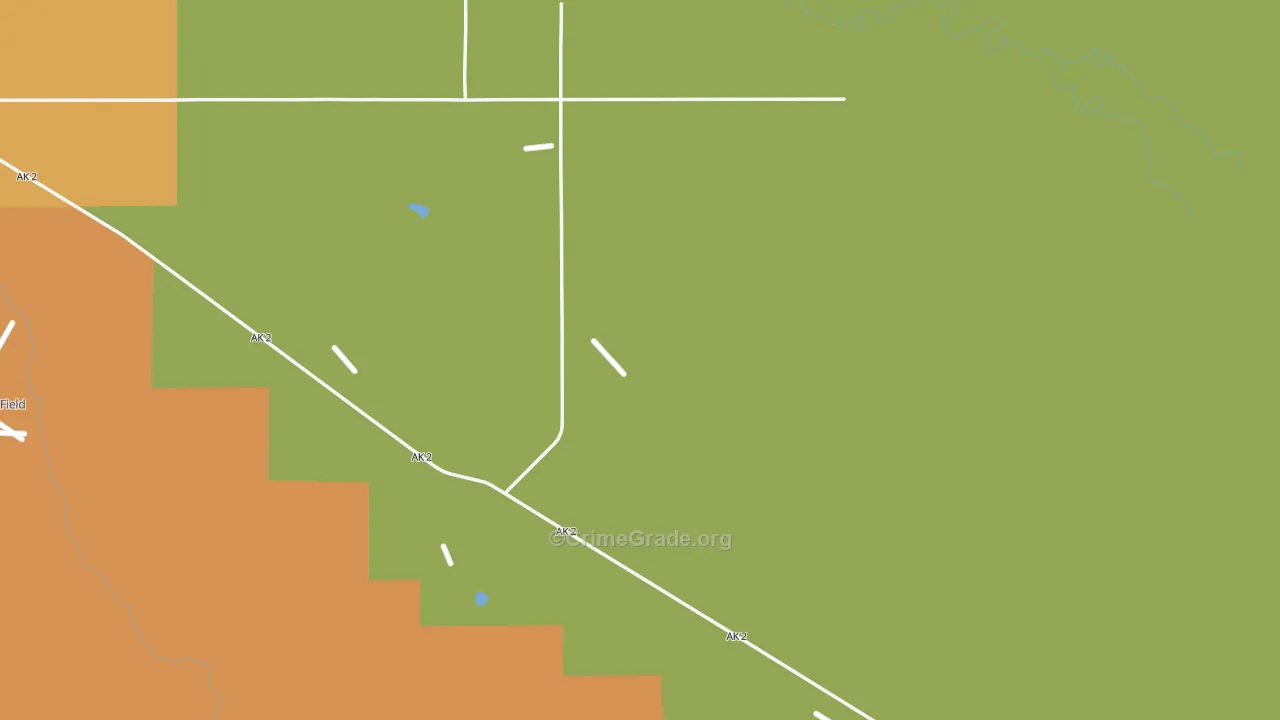 Fort Greely, AK Map of Vandalism Rates
