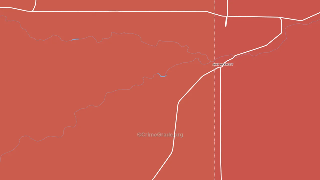 Fort Mc Kavett, TX Map of Vandalism Rates