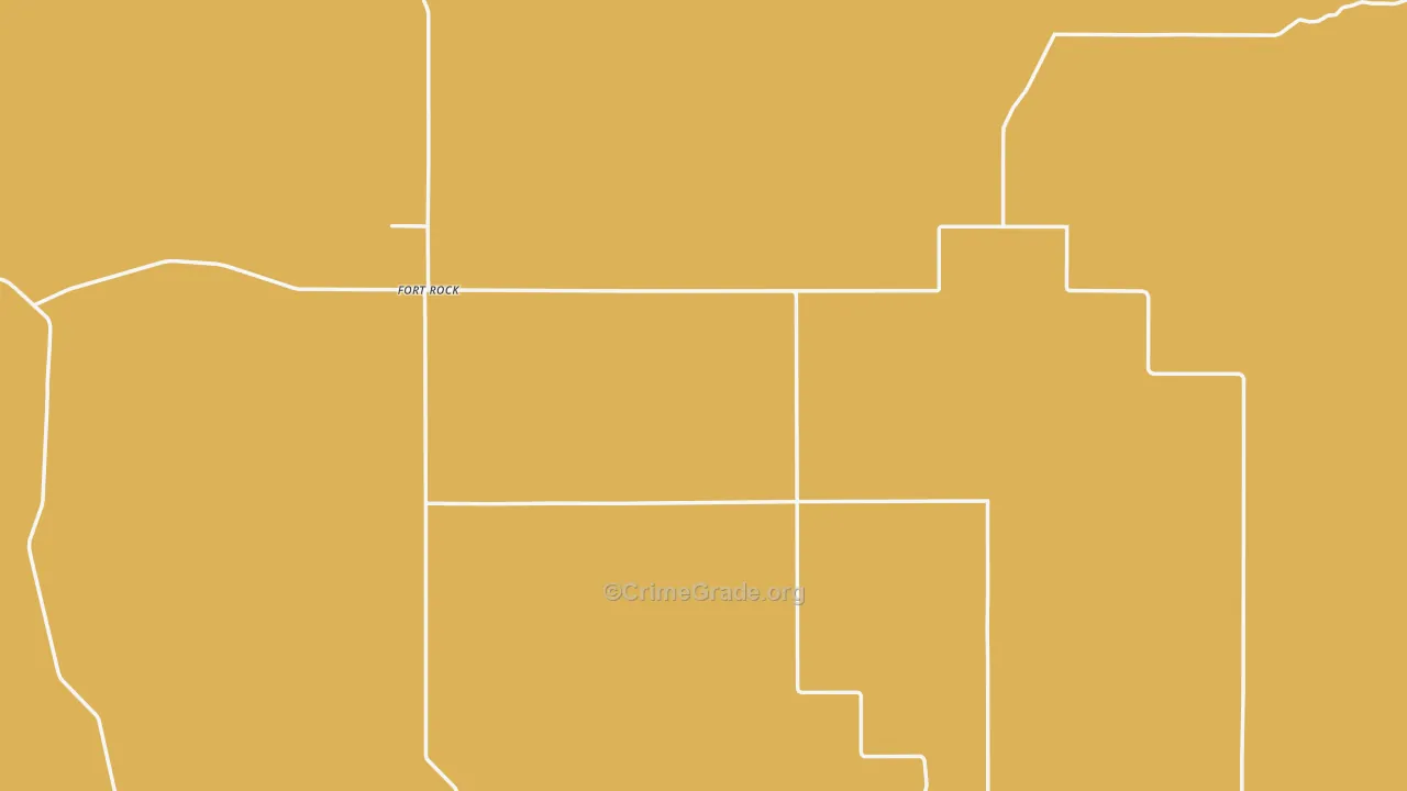 Fort Rock, OR Map of Vandalism Rates